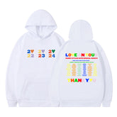 Casual Letter Printed Pullover Loose Hoodie